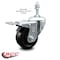 Service Caster 3.5 Inch Hard Rubber Wheel Swivel 10mm Threaded Stem Caster Total Lock Brake SCC-TSTTL20S3514-HRS-M1015 - alternate 1